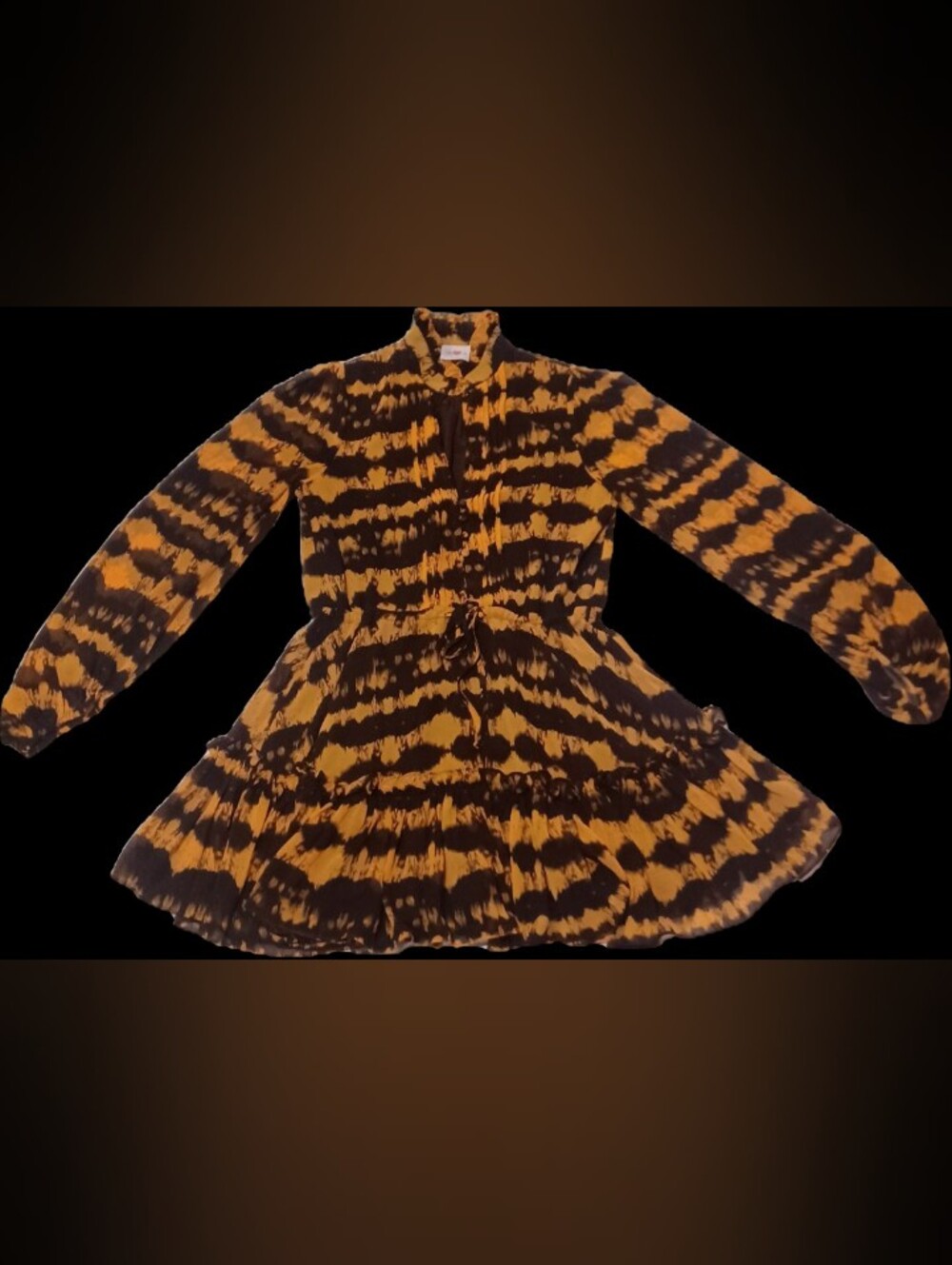 Buddy Love Orange And Black Dress